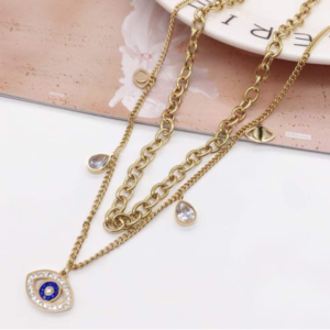 Blue Eye Layer Necklace