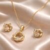 Twist Diamond Jewellery Set 2