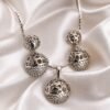 Half Diamond Ball Jewellery Set 2